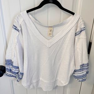 Shaggy boho free people top